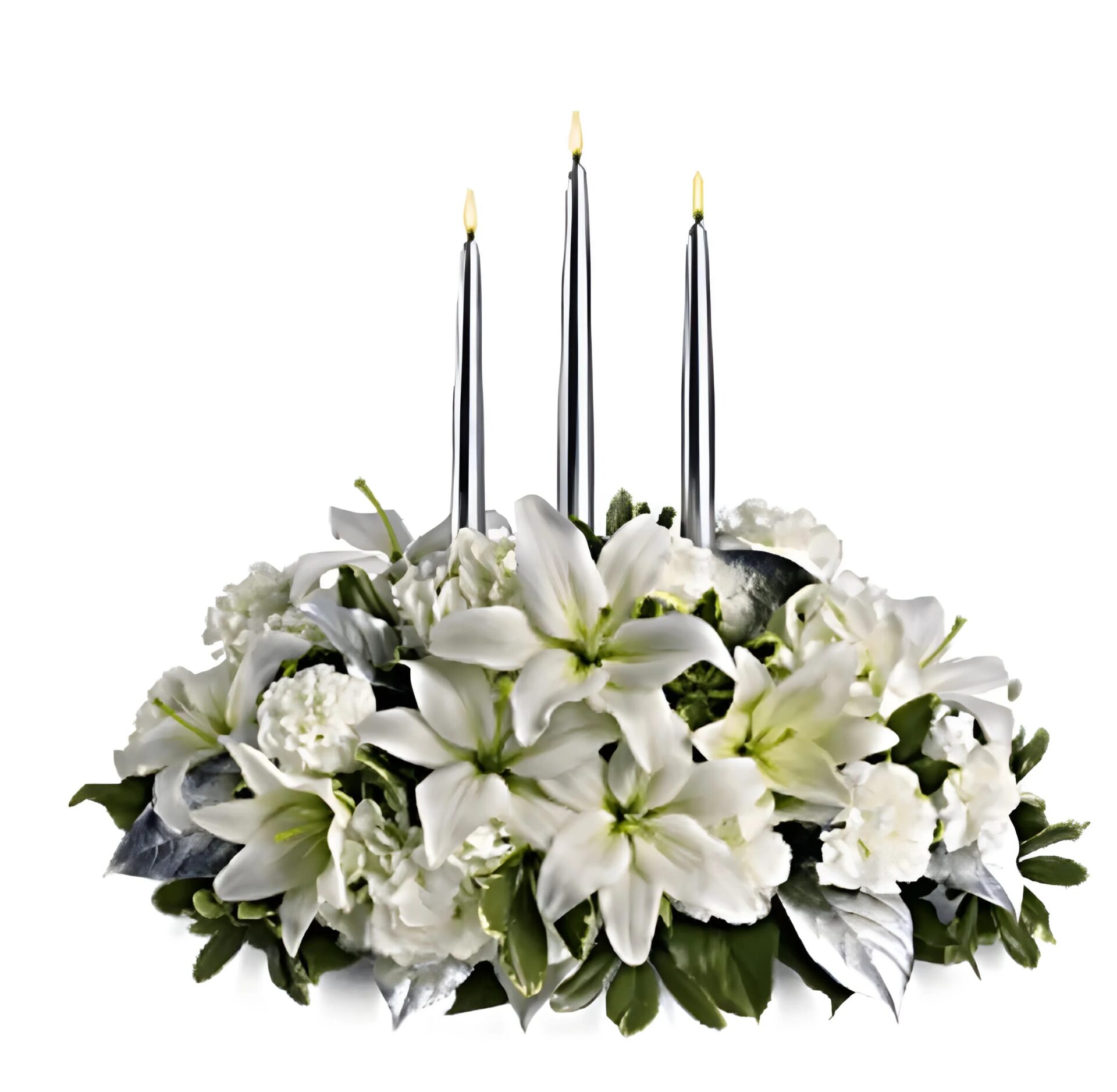 Silver Elegance Centerpiece